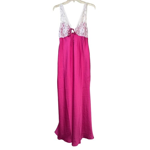 Free People Intimately COUNTRYSIDE Satin Lace Maxi Slip Dress - Picture 8 of 12